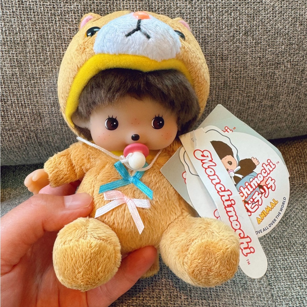 Bebichchichi doll in yellow cat costume